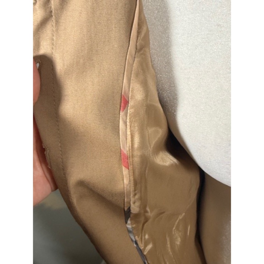 Authentic Burberry London Belted Safari Shirt Dress US Size 2 Khaki Midi‎ - Picture 6 of 16